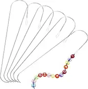 COHEALI 6Pcs Curved Beading Needles Efficient Bead Threaders for Easy Jewelry Making Compatible with Bead Spinners for Beads Convenient Crafting Tool