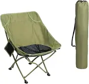 kokiya Camping Folding Chair, Beach Chair Folded Nonslip Stool Outdoor Moon Chair Portable Chair for Fishing Outdoor Sporting Events