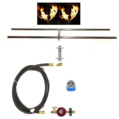 H20CK: BASIC PROPANE DIY GAS FIRE PIT KIT & 20" LIFETIME WARRANTED 316 BURNER