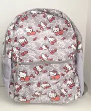 NWT Limited Hello Kitty Sanrio Backpack Bookbag + Keyfob Fast Forward School