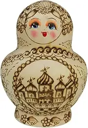 Matryoshka Russian Nesting Dolls 15 Pices Nesting Dolls Wooden Painting Process Russian Matryoshka Educational Toy for New Year Wish Gift Happy Gift