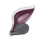 2Pcs Household Leaf-Shaped Bowl Bath Soap Holder Box Bathroom Supplies Kitchen Sponge Drain Rack