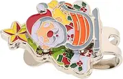 Toyvian Golf Ball Marker Hat Clip Detachable Zinc Alloy Golf Accessory Santa Claus Pattern Christmas Party Favor