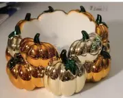 *New* PUMPKIN PATCH ~ 3-WICK CANDLE HOLDER ~ Bath & Body Works ~ SHIPS FREE!