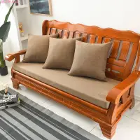 在飛比找蝦皮購物優惠-實木沙發坐墊紅木椅座墊加厚加硬35D45D海綿墊防滑可拆洗 