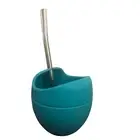 Mate Cup Gourd with Stainless Steel Straw Bombilla Silicone Tea Yerba BPA FREE