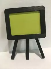 Halloween Lime Green Wooden Chalkboard Easel Celebrate It 5.5” X 4” New