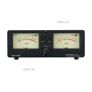 VU3 2-In-2-Out Aluminum Audio Power Amplifier Speaker Switcher w/ Dual VU Meter