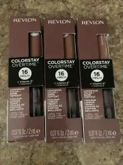 3 Pack Revlon ColorStay Overtime Longwear Lip Color, Unstoppable Nude, 0.07 f...