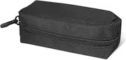 [LIFKOME] Strong Material Eyeglass Case Dual Eyeglass Holder with Zipper Soft Fabric Oxford Travel Sunglass Organizer for Men