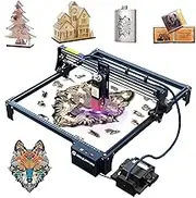 SCULPFUN S30 Pro 10 W Laser Engraver, Laser Cutter with 30 L/min Automatic Air Assist, Ultra-Fine 0.005 mm Higher Accuracy Laser Engraving Machine for Wood and Metal, Working Area 410 * 400mm
