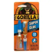 Gorilla 0.22 oz. Super Glue, 78001, 2 Tubes
