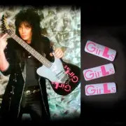 Mick Mars guitar stickers “Girls Girls Girls” Kramer decal vinyl Motley Crue set