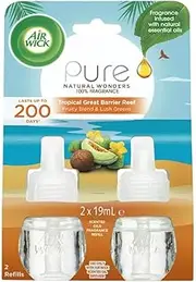 Air Wick Pure Electrical Tropical Great Barrier Plug-In Diffuser Refill 19 ml (Pack of 2)