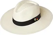 [Patriia] German Flag Panama Hat Made with Handcrafted Skill Handmade Beach Hat for Men Summer Hat for Women Straw Hat