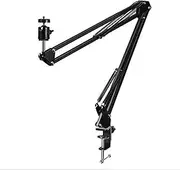 SHOPEE Webcam Stand,Webcam Clamp Mount Suspension Scissor Tripod Mobile Stand Holder Camera arm & Other Devices with 1/4" Thread
