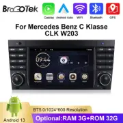 For Mercedes Benz C Class W203 7" Car Stereo 3+32GB Android 13 Car Radio Wifi 4G
