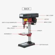 Micro Drilling Machine Level 5 Speed Wood Metal Hole-punching Machine 450W