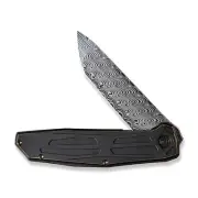 WE Knife Shadowfire 22035-DS1 Black/Bronze Titanium Damasteel Pocket Knives