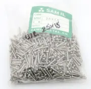 LOT of 1000 Nickel Steel Dome 2.5mm x 15mm Guitar Screws for Hardware Tailpieces