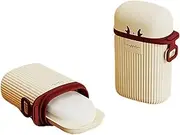 Leakproof Travel Soap Case with Lid, 2Pcs Leakproof Travel Soap Case Portable Bar Soap Holder with Lid,Leakproof Bar Soap Travel Case Soap Holder,Travel Soap Container Soap Dishes Soap Case Container