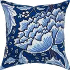 DIY Needlepoint/Tapestry Pillow Kit "Windrush. Peony" 16x16 in / 40x40 cm