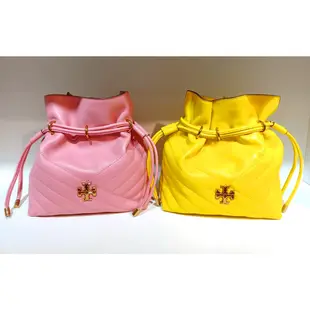 TORY BURCH 專櫃款KIRA CHEVRON MINI BUCKET BAG水桶包