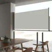 Retractable Patio Side Awning 60x300 cm Cream Shade Outdoor Privacy Screen