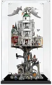 Acrylic Display Case for Lego 76417 Harry Potter Gringotts Wizarding Bank Figure Storage Box Dust Proof Glue Free