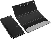 Nursing Clipboard, 3-Layers Foldable Nurse Clip Boards with Pen Holder & Nursing Cheat Sheets, Portable Foldable Writing Board for Students, Nurses and Doctors - Black