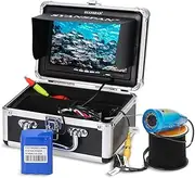 Nurdo Portable 7" Inch Monitor 1000TVL Waterproof Underwater Fishing Camera Kit with 24pcs Infrared IR LEDs Fish Finder for Ice Lake Boat Fishing
