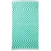 Wave Zone Checkers Beach Towel - Gum Drop