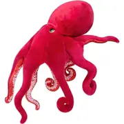 20" Red Octopus Realistic Plush - Soft Stuffed Animal Toy