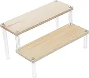 Veemoon Acrylic Tiered Display Stand for Perfume and Jewelry Organizer for Cosmetics Step Display Shelf for Dresser Vanity Retail Use Acrylic and Construction for Enhanced Visibility and