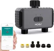 Bewinner Smart Sprinkler Water Timer - 2 Zone Bluetooth APP Control Irrigation Timer, Wireless Hose Timer, Automatic Watering Systems for Outdoor Plants