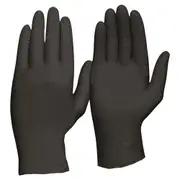 Nitrile Disposable Gloves Black Powder Free Pro Choice Pack of 100