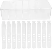 Electronic Cord Organizer Cable Storage Box Compartments Cable Holders for Desk