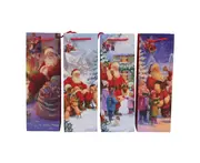 12x Christmas Wine Bottle Gift Bags - D