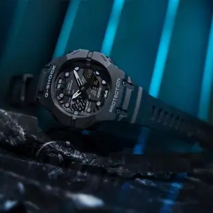 【CASIO 卡西歐】G-SHOCK 藍牙連線 時尚潮流雙顯腕錶 母親節 禮物(GA-B001-1A)