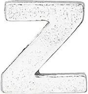 [Alex and Ani] PC19CH26S,Create Your Own, Initial Z Charm,Sterling Silver,Silver,Charm, One Size, Brass, No Gemstone