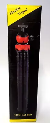 10.5 Black LS Flexible Tripod LDX-668 Suit New In Box For Phone Camera GoPro