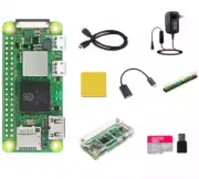 Raspberry Pi Zero 2 W Starter Kit Power Supply Case Heatsink HDMI Micro SD Card