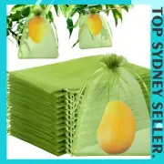 50x Grapes Fruit Protection Bags Garden Mesh Control Anti-Bird Netting Pest 40cm