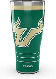 Tervis Traveler USF Bulls - MVP Triple Walled Insulated Tumbler Travel Cup Keeps Drinks Cold & Hot, 30oz, Stainless Steel
