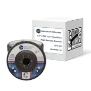 10-PACK Benchmark Abrasives 4.5 x 7/8 T29 Premium Zirconia HD Flap Disc 120 Grit