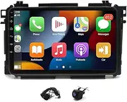 Android 13 Car Stereo for Honda Vezel HR-V HRV 2014-2019, 9" Wireless Wired Car-Play Android Auto Double Din GPS Navigation Radio IPS Touch Screen BT FM RDS Head Unit, 2GB+32GB