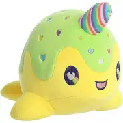 Aurora World Plush - Tasty Peach - NEON LOLLIPOP NOMWHAL (7 inch) - New