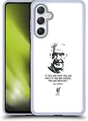 Head Case Designs Officially Licensed Liverpool Football Club No Second White Bill Shankly Quotes Gel Case [Military Grade Protection] Compatible with Samsung Galaxy M54 5G