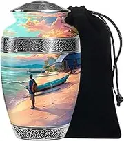 Sports Car Large Funeral urns for Human Ashes Adult Male - Large Cremation urn for Human Ashes Adult Women - Burial Decorative Ashes 10 inch