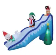 Inflatable Decoration Polar Bear Reindeer Penguin Slide Christmas Tree Blow up